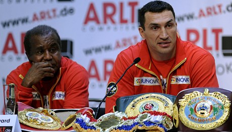 Vladimir Kliko a jeho trenér Emanuel Steward 