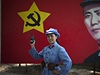 ena v ínské vojenské uniform. Snímek byl poízen v mst Yan´an , kde zapoala komunistická revoluce.
