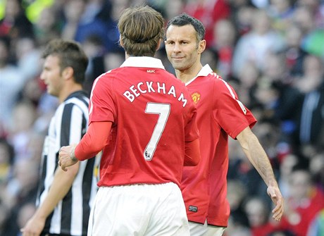 Beckham v dresu Mancheester United