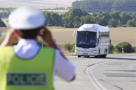 Policie se zamila na kontrolu autobus.