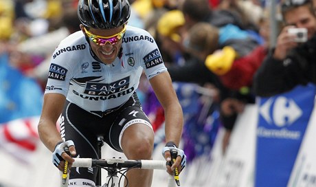 Alberto Contador na Tour 2011.