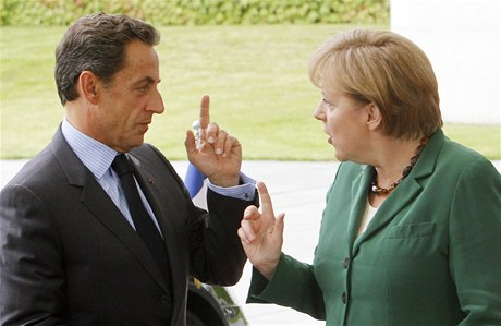 Angela Merkelová a Nicolas Sarkozy