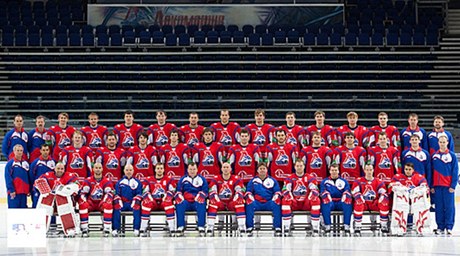 Tým ruské hokejové ligy KHL Lokomotiv Jaroslavl