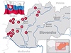 Slovensko - mapa