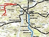 Praské metro - mapa souasných a plánovaných linek 