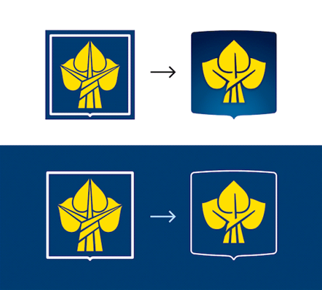 eská pojiovna - staré a nové logo