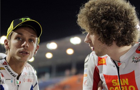 Archivní snímek z 2010. Rossi a Simoncelli na spolené fotografii.