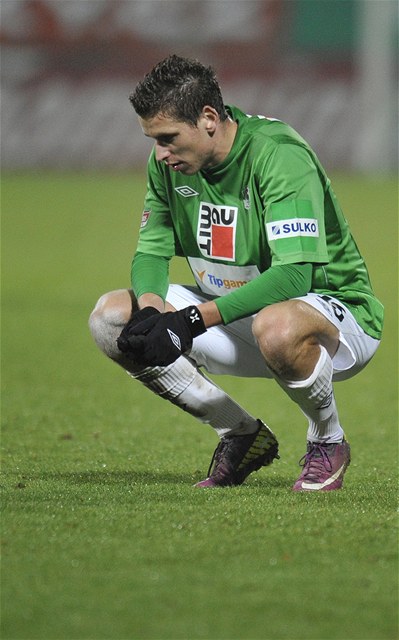 Jablonec - Teplice, zklamaný Jan Kovaík z Jablonce.