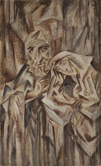 Obraz Utitel namaloval Emil Filla v roce 1911.