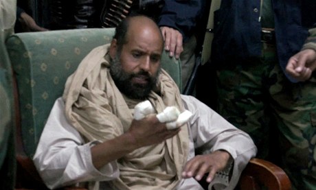Sajf Islám Kaddáfí po svém zajetí