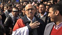 Mezi protestujícími je i generální tajemník Mezinárodní agentury pro atomovou energii Muhammad Baradej. | na serveru Lidovky.cz | aktuální zprávy