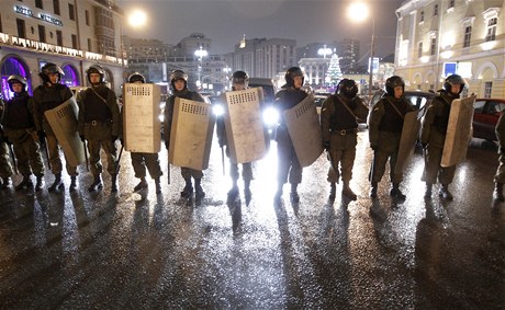 Povolební demonstrace v Moskv