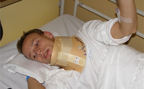 Roman Koudelka v nemocnici.