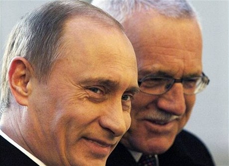 Vladimir Putin a Václav Klaus