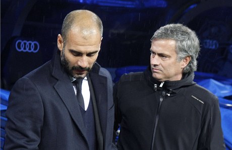 Pep Guardiola a José Mourinho jet ze spoleného psobení ve panlsku.