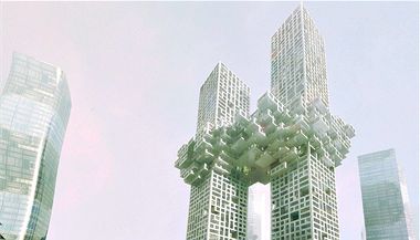 V Soulu vyroste v mrakodrap, kter se npadn podob newyorskm "dvojatm". 