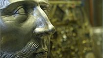 Svatovtsk poklad - zlat busta sv. Vclava