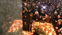 Tisíce lidí přišly zapálit svíčkyna pietní shromáždění za zesnulého exprezidenta Václava Havla na Václavské náměstí v Praze u pomníku sv.Václava. | na serveru Lidovky.cz | aktuální zprávy