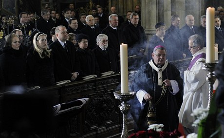 Poheb Václava Havla ve svatovítské katedrále, 23. 12. 2011