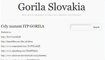 Spis Gorila | na serveru Lidovky.cz | aktuální zprávy