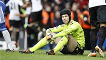 Český brankář Petr Čech při remíze s Fulhamem, která znamenala už třetí zaváhání jeho Chelsea v řadě | na serveru Lidovky.cz | aktuální zprávy