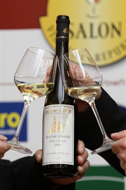 ampionem Salonu vín za rok 2012 je Ryzlink vlaský 2009, výbr z hrozn spolenosti Vinné sklepy Valtice (na snímku). 
