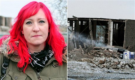 Sarah Griffithsová vyhrála monost odpálit továrnu, kde zahynul její otec 
