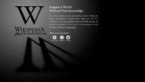 Wikipedia vypnula anglickou verzi na protest proti chystaným zákonům v USA. | na serveru Lidovky.cz | aktuální zprávy