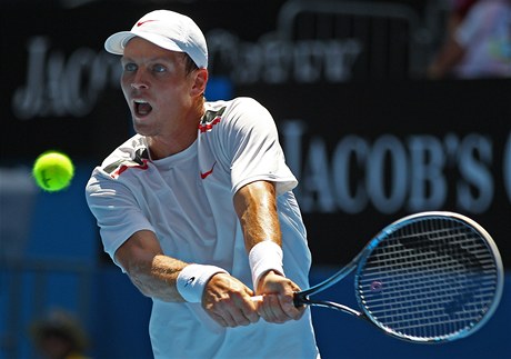 eský tenista Tomá Berdych na Australian Open