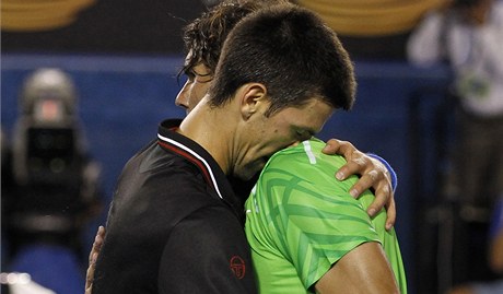 Novak Djokovi a Rafael Nadal.
