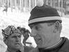 Zdenk Remsa (vpravo) s Jim Rakou na zlat olympid v Grenoblu 1968