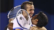Radek Štěpánek a Leander Paes oslavují vítězství v Australian Open | na serveru Lidovky.cz | aktuální zprávy