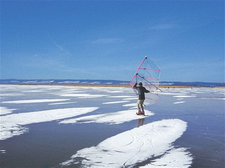 Neziderské jezero (Neusiedler See).