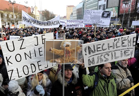 Tetí protest Gorila v Bratislav.