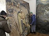 V zkopu u Stalingradu a Nacismus proti temnm silm (vpravo), dva z obraz ze sbrky Adolfa Hitlera, kter se na konci druh svtov vlky dostala do ech. 