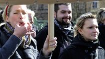 Protestní pochod studentů proti vládní reformě vysokého školství v Hradci Králové. | na serveru Lidovky.cz | aktuální zprávy