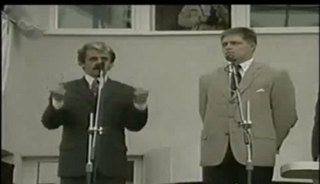Mikulá Dzurinda a Robert Fico v roce 1998