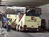 Belgický autobus havaroval v kantonu Wallis.