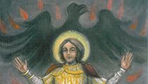 Sv. Václav měl mít tvář Václava Havla. Nakonec ale památku vyzdobí sv. Václav dle návrhu Tomáše Skořepy. Sv. Václav měl mít tvář Václava Havla. Nakonec ale památku vyzdobí sv. Václav dle návrhu Tomáše Skořepy.