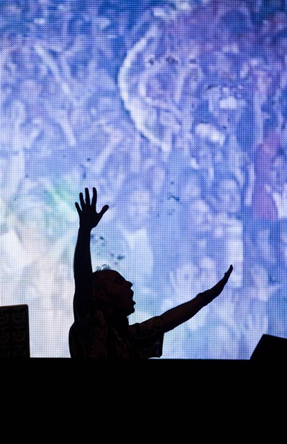 Britský DJ Quentin Leo Cook alias Fatboy Slim vystoupil minulou nedli na festivalu v Mexico City.