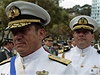 Admirál Raul Viscarra (nalevo na snímku) se zúastnil Dne moe
