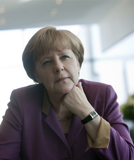 Nmecká kancléka Angela Merkelová pi rozhovoru pro LN.