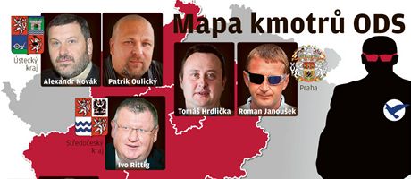 Mapa kmotr ODS