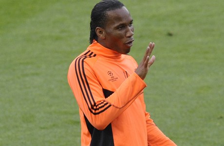 Trénink Chelsea (Drogba)