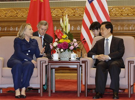 Hillary Clintonová a Chu in-tchao