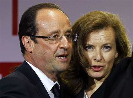 Francois Hollande s partnerkou Valérií Trierweilerovou.