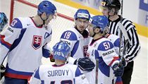 Hokejisté slovenska oslavují branku | na serveru Lidovky.cz | aktuální zprávy
