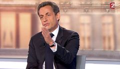 Francouzský prezident Nicolas Sarkozy  v televizním duelu