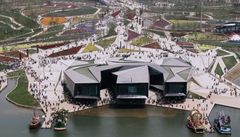 Zahrady s názvem Flowing Gardens od Plasma Studio, Světový zahradnický festival 2011, Xi’an, China