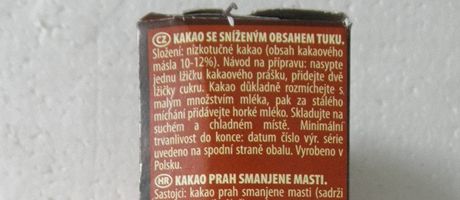 Kakao Grande 200 g se snenm obsahem tuku mus Kaufland sthnout